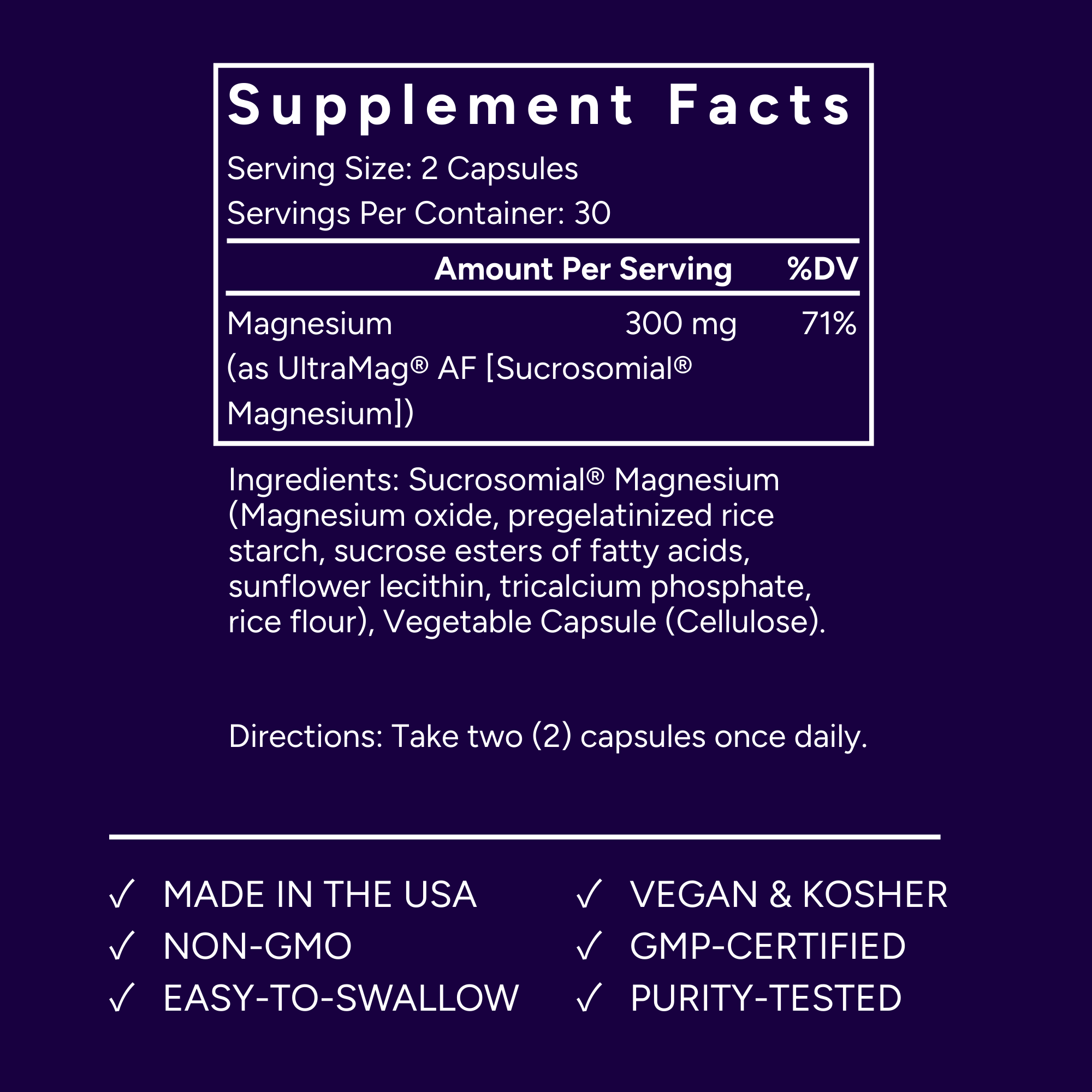 Sucrosomial Magnesium