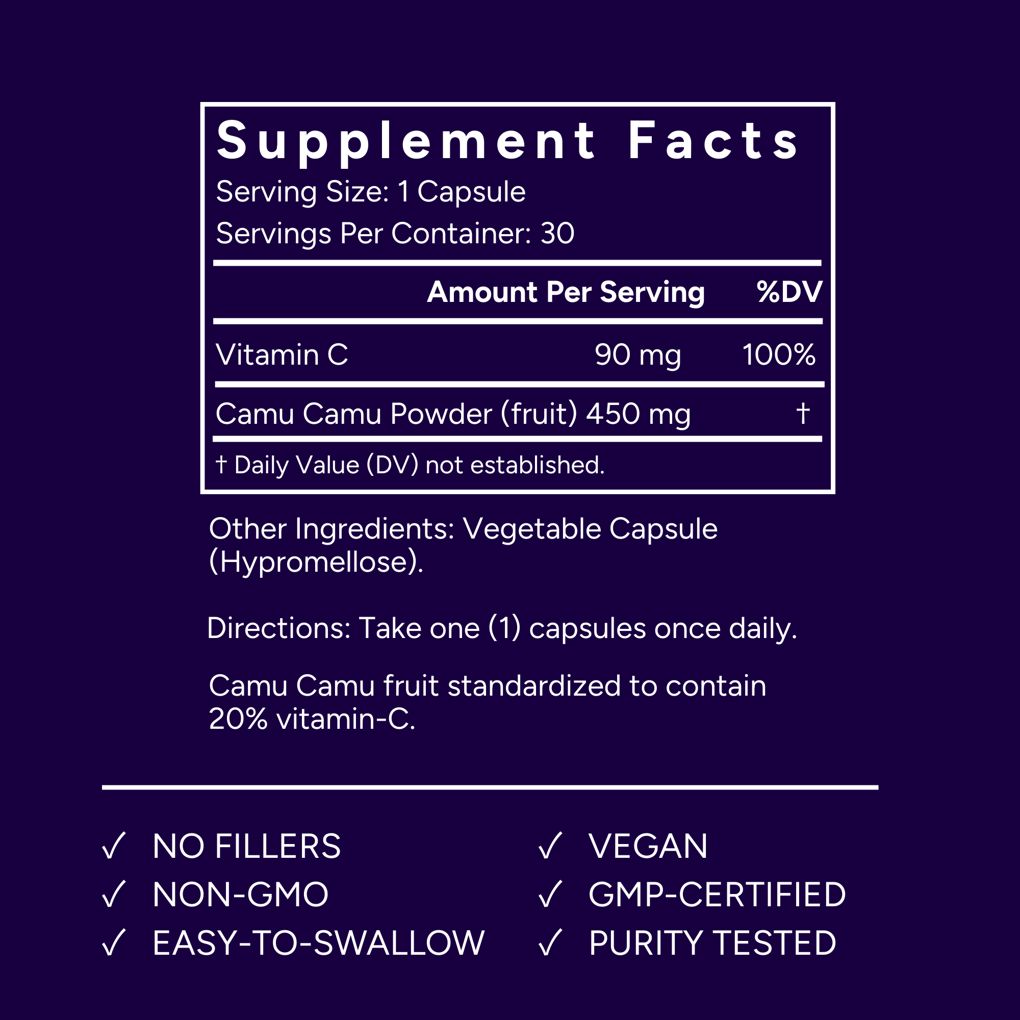 Camu Camu - Real Vitamin C Complex
