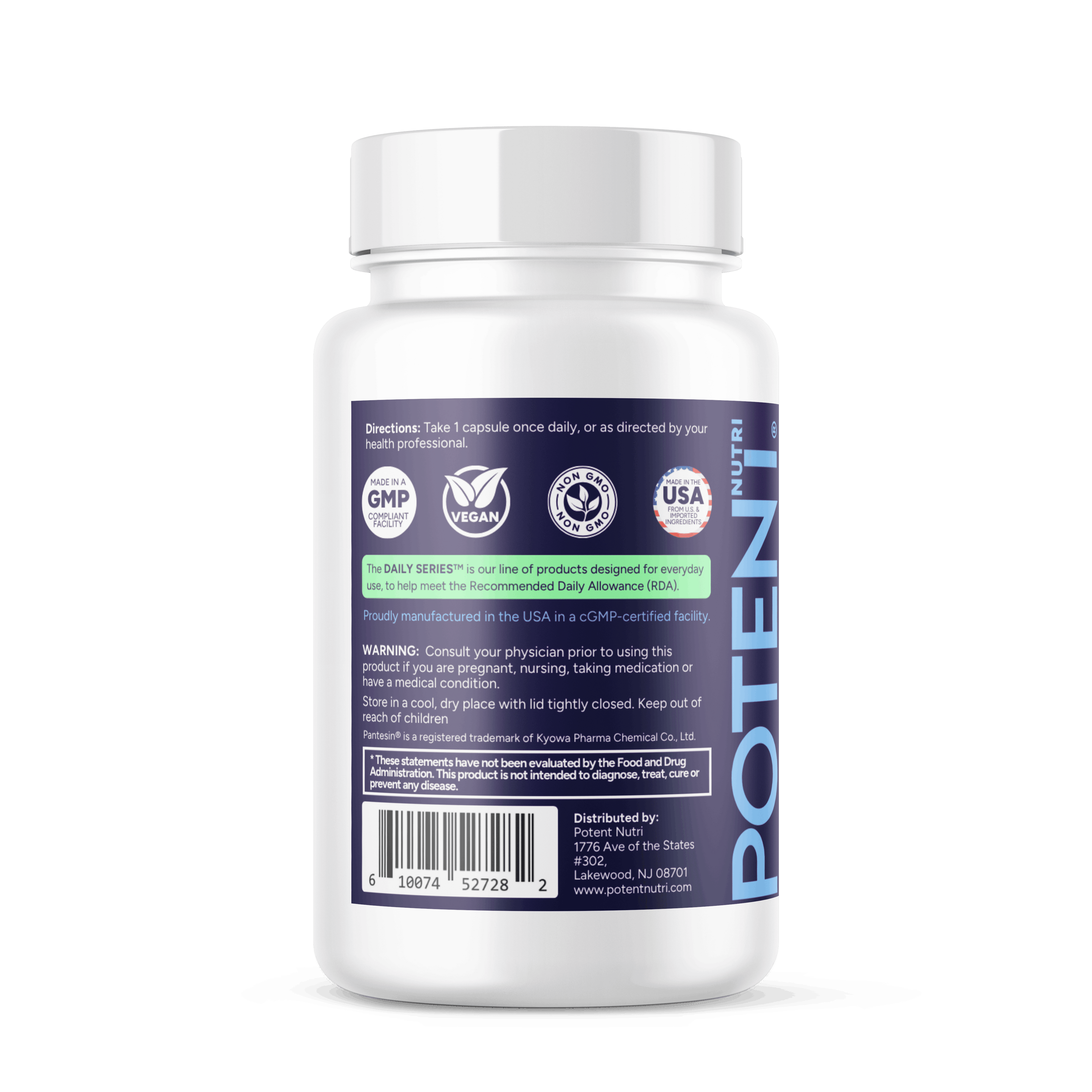 Low Dose B-Complex - 60 Capsules - Complete Daily Support