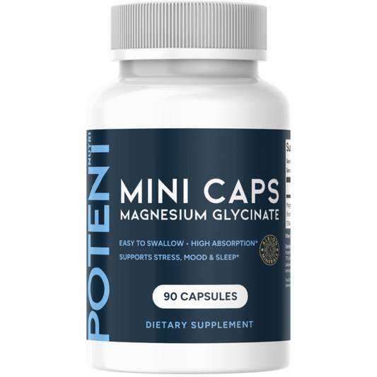 Magnesium Glycinate Small Capsules - 90 Capsules, Easy to Swallow, Albion TRAACS Magnesium Bisglycinate Chelate - Kosher