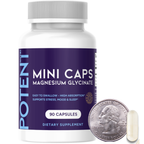 Magnesium Glycinate Small Capsules - 90 Capsules, Easy to Swallow, Albion TRAACS® Magnesium Bisglycinate Chelate - Kosher