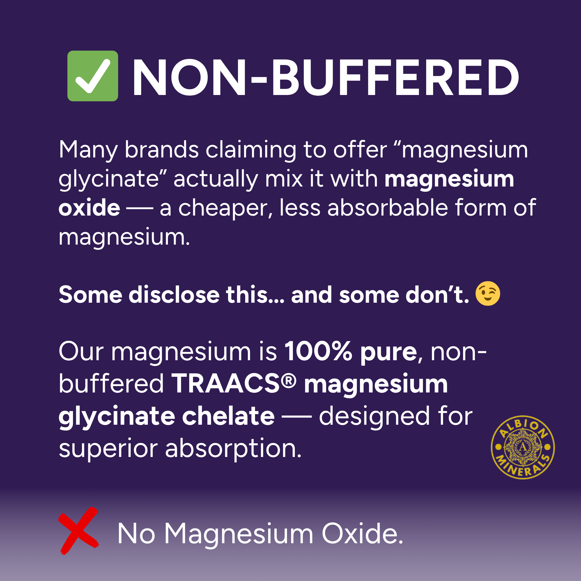 Magnesium Glycinate Small Capsules - 90 Capsules, Easy to Swallow, Albion TRAACS® Magnesium Bisglycinate Chelate - Kosher