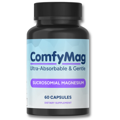 ComfyMag — Ultra-Absorbable & Gentle Magnesium — 60 Capsules - Sucrosomial Magnesium - Made in The USA