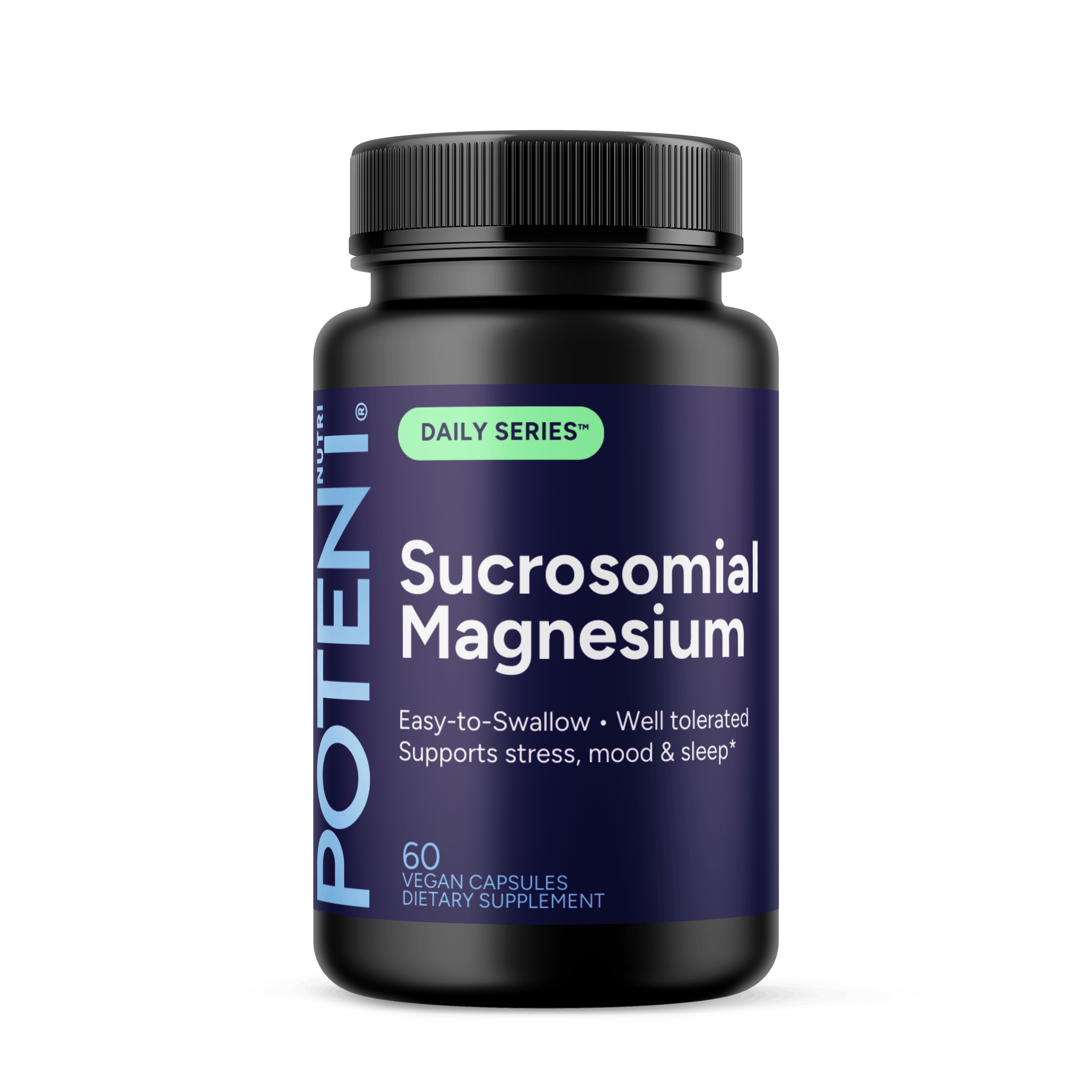 Potent Nutri Sucrosomial Magnesium — 245 mg High Absorption Magnesium Supplement (60 Vegan Capsules)