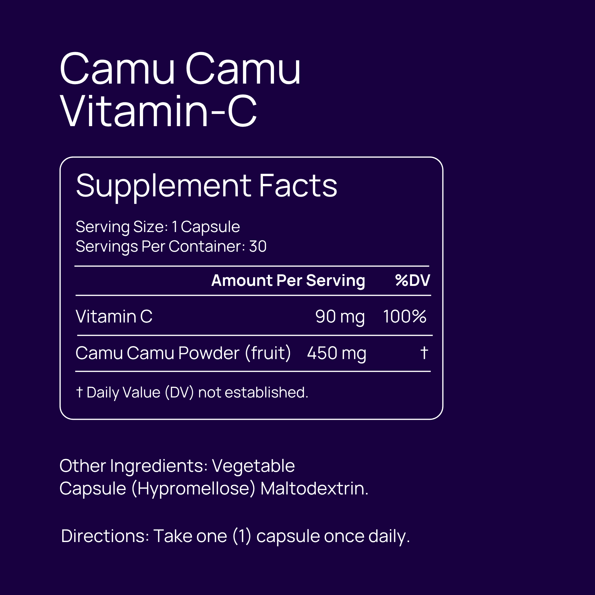Camu Camu - Real Vitamin C Complex